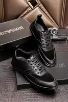 armani zapatos derbies classiques spliced cowhide black